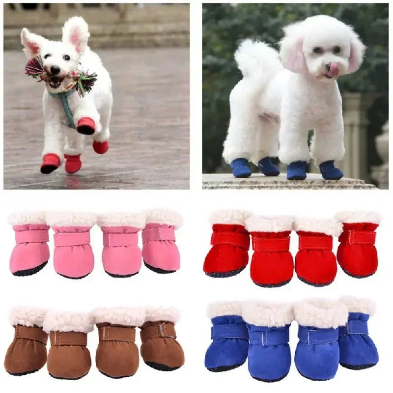 Insulated Waterproof Dog Boots Winter Paw Protection