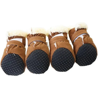 Insulated Waterproof Dog Boots Winter Paw Protection