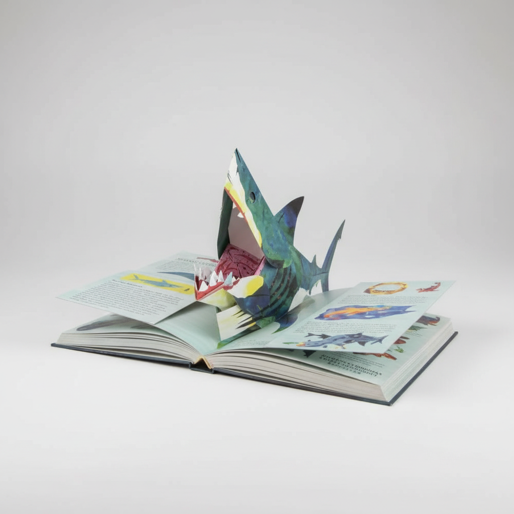Interactive Dinosaur Pop Up Book with 3D Scenes