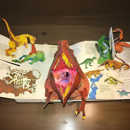 Interactive Dinosaur Pop Up Book with 3D Scenes