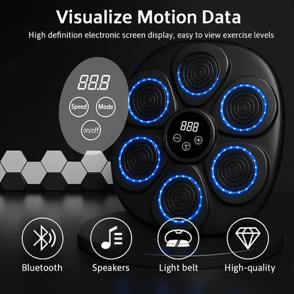 Interactive Music Boxing Pad with Target Zones Rhythm Training Punch Machine