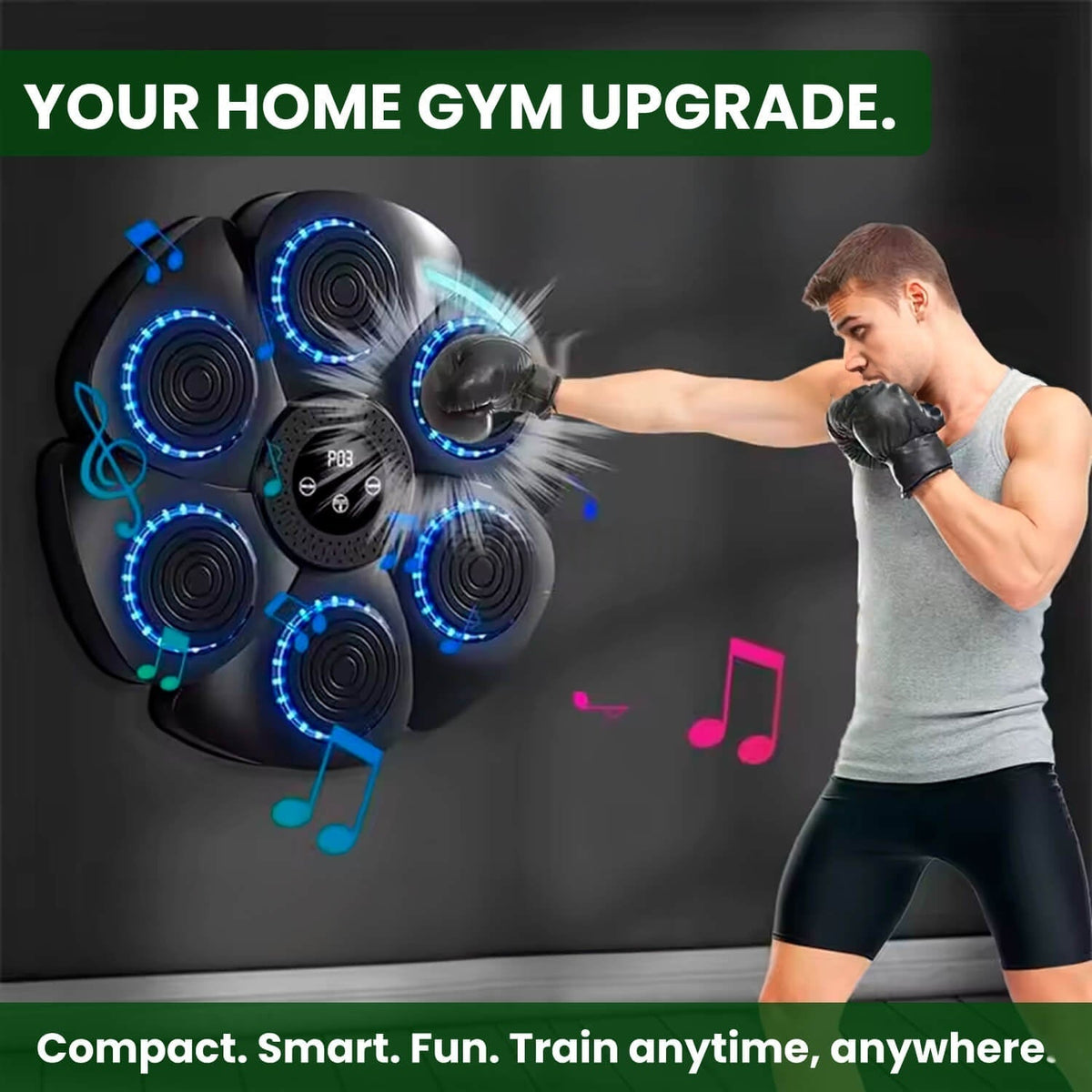 Interactive Music Boxing Pad with Target Zones Rhythm Training Punch Machine