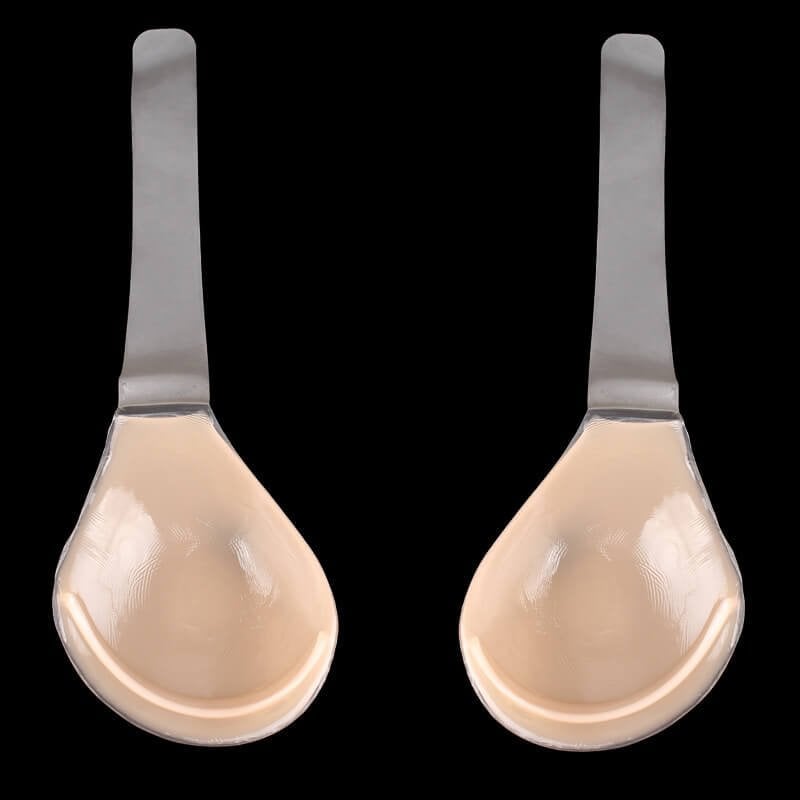 Invisible Adhesive Strapless Silicone Push Up Bra Backless Deep V Lift Support Reusable Stick On Cups