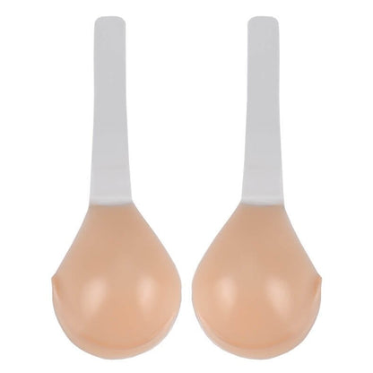 Invisible Adhesive Strapless Silicone Push Up Bra Backless Deep V Lift Support Reusable Stick On Cups
