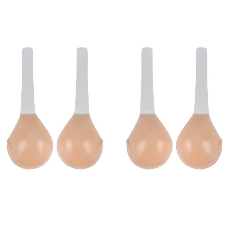 Invisible Adhesive Strapless Silicone Push Up Bra Backless Deep V Lift Support Reusable Stick On Cups