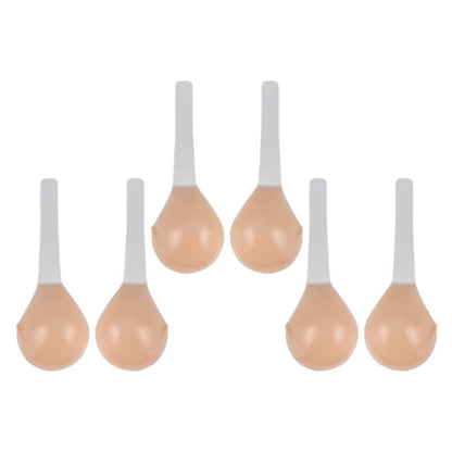 Invisible Adhesive Strapless Silicone Push Up Bra Backless Deep V Lift Support Reusable Stick On Cups