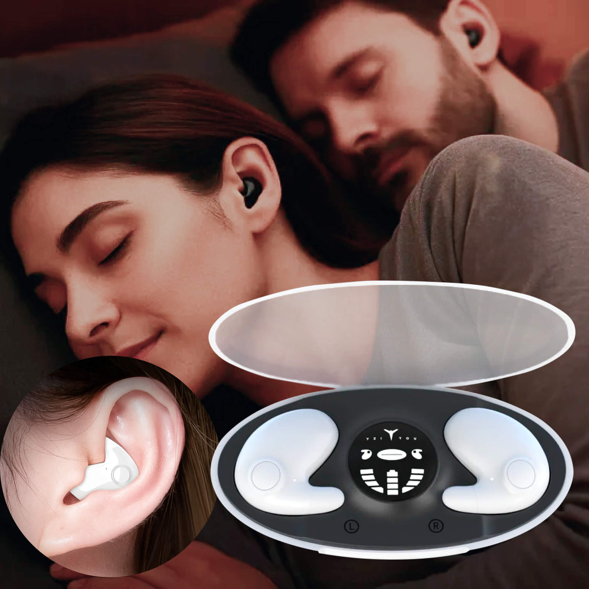Invisible Bluetooth 5.3 Sleep Earbuds for Side Sleepers