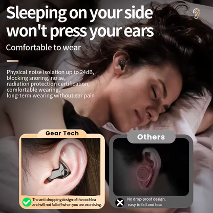 Invisible Bluetooth 5.3 Sleep Earbuds for Side Sleepers