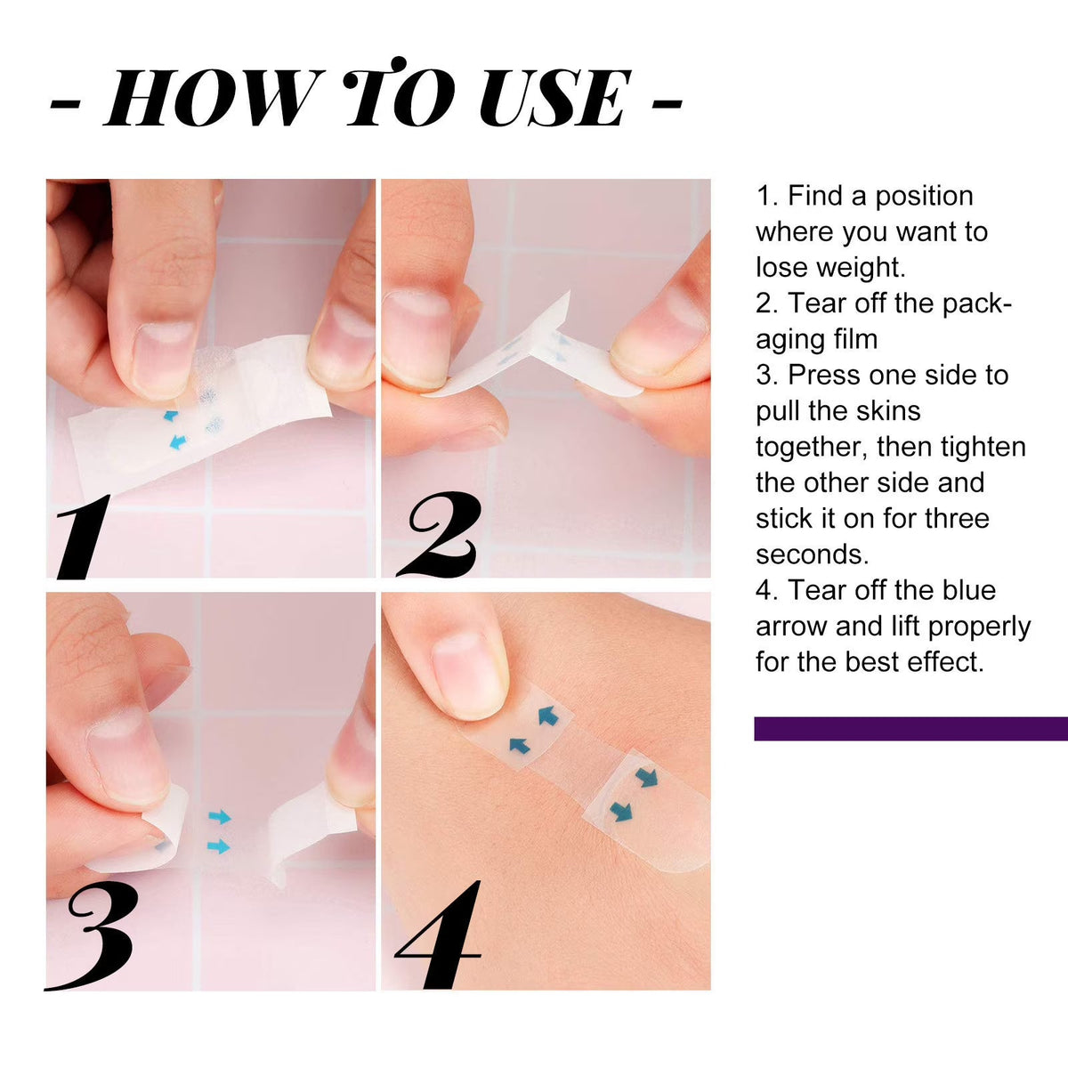 Invisible Face Lift Tape for Makeup and Contouring