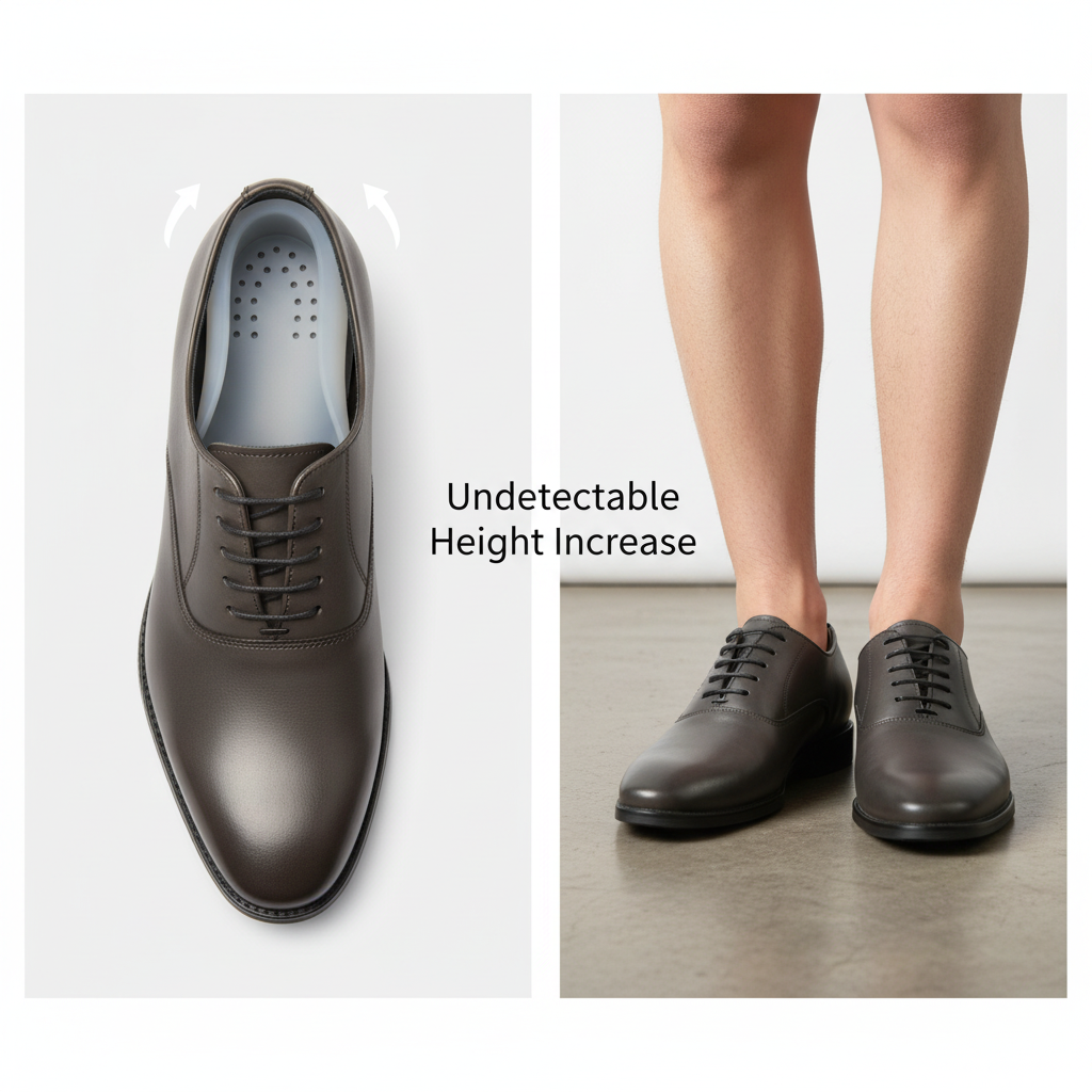 Invisible Height Increase Insoles Cushioned Shoe Inserts