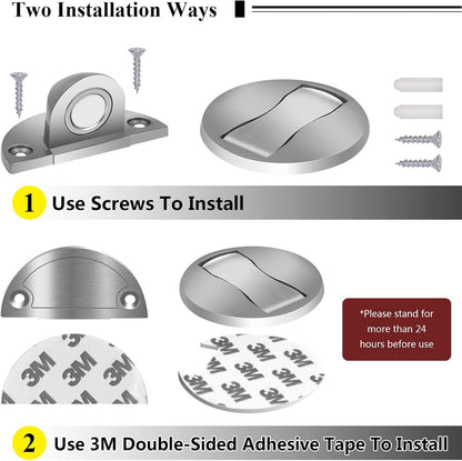 Invisible Magnetic Door Stop Stainless Steel Floor Door Holder