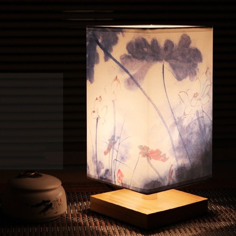 Japanese Scandinavian Paper Table Lamp with Soft Warm Glow