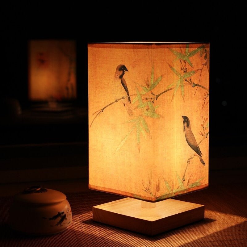 Japanese Scandinavian Paper Table Lamp with Soft Warm Glow