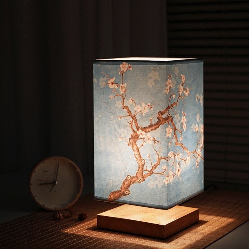 Japanese Scandinavian Paper Table Lamp with Soft Warm Glow