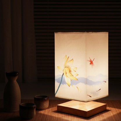 Japanese Scandinavian Paper Table Lamp with Soft Warm Glow