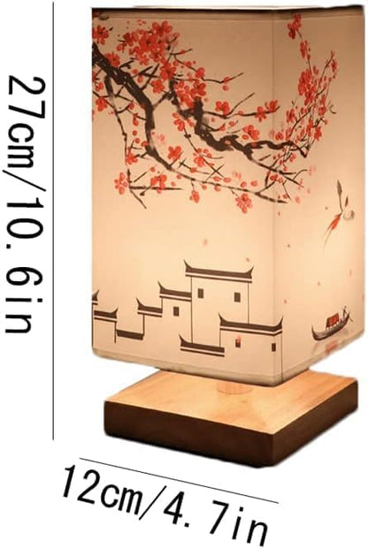 Japanese Scandinavian Paper Table Lamp with Soft Warm Glow