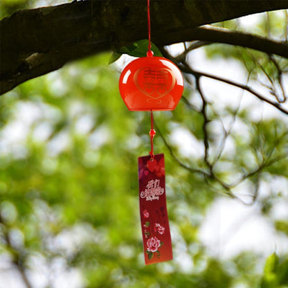 Japanese Style Glass Wind Chime With Decorative Pendant