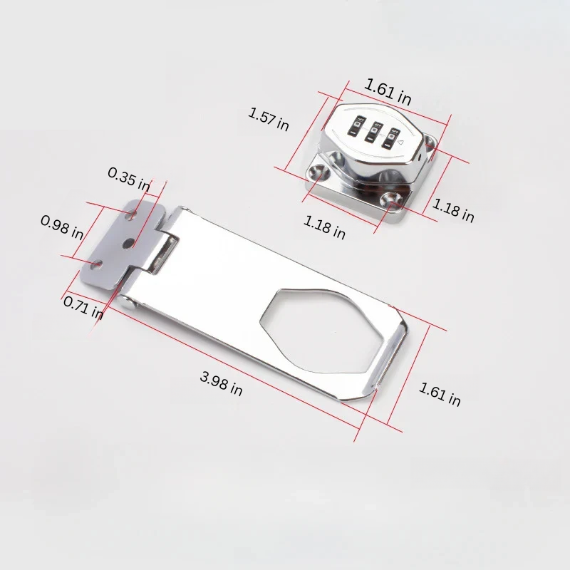 Keyless 3 Digit Combination Cabinet Lock