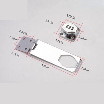 Keyless 3 Digit Combination Cabinet Lock