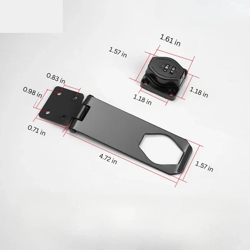 Keyless 3 Digit Combination Cabinet Lock
