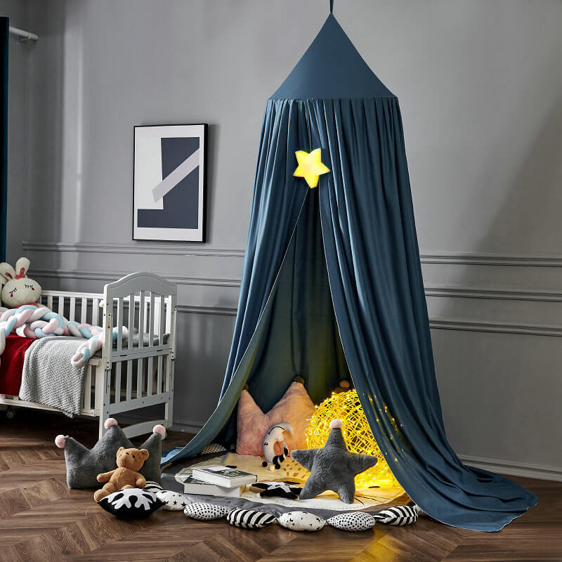 Kids Blackout Bed Canopy with Breathable Light Blocking Fabric
