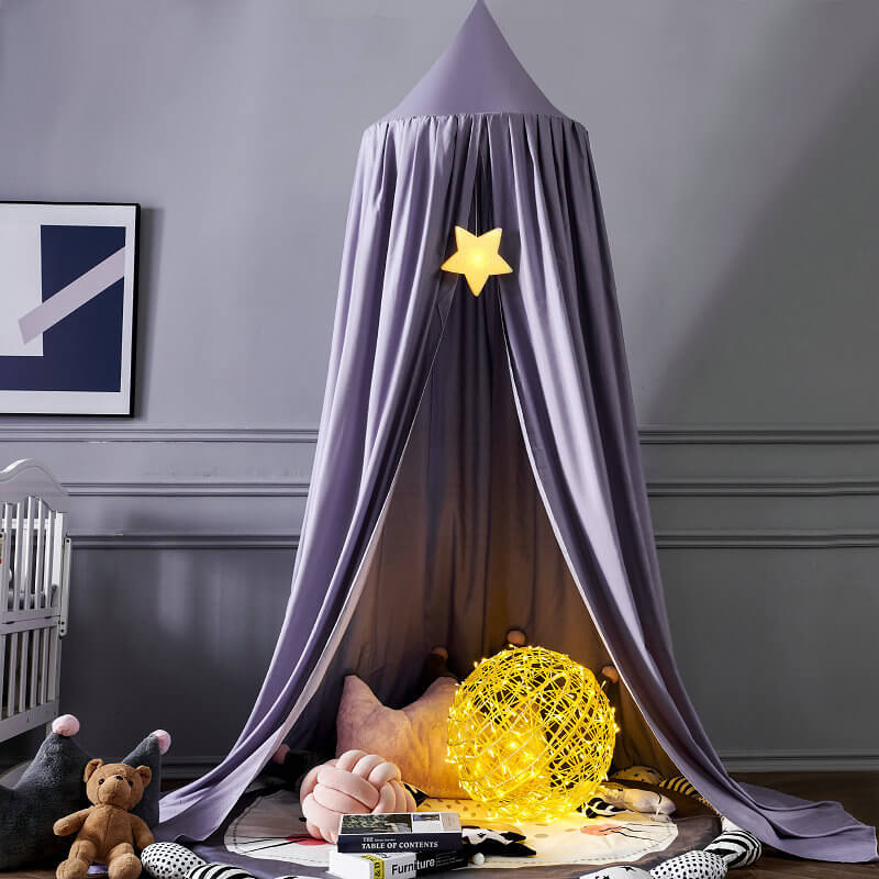 Kids Blackout Bed Canopy with Breathable Light Blocking Fabric