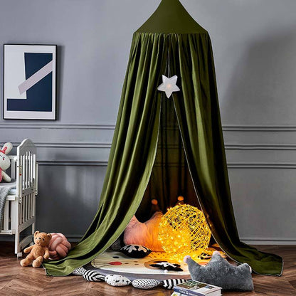 Kids Blackout Bed Canopy with Breathable Light Blocking Fabric