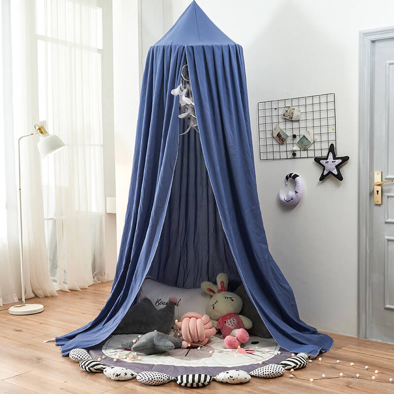 Kids Blackout Bed Canopy with Breathable Light Blocking Fabric