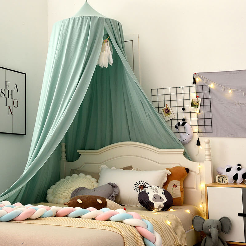 Kids Blackout Bed Canopy with Breathable Light Blocking Fabric