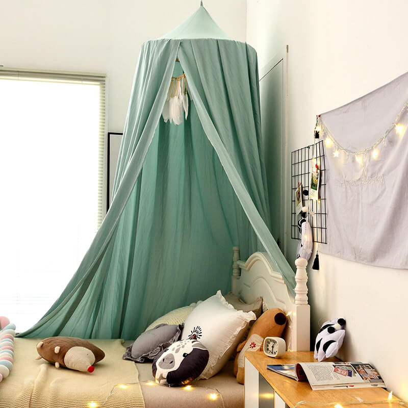 Kids Blackout Bed Canopy with Breathable Light Blocking Fabric