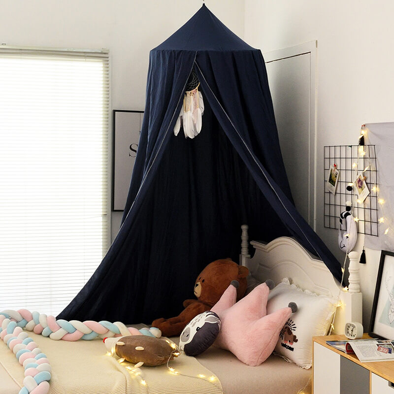 Kids Blackout Bed Canopy with Breathable Light Blocking Fabric