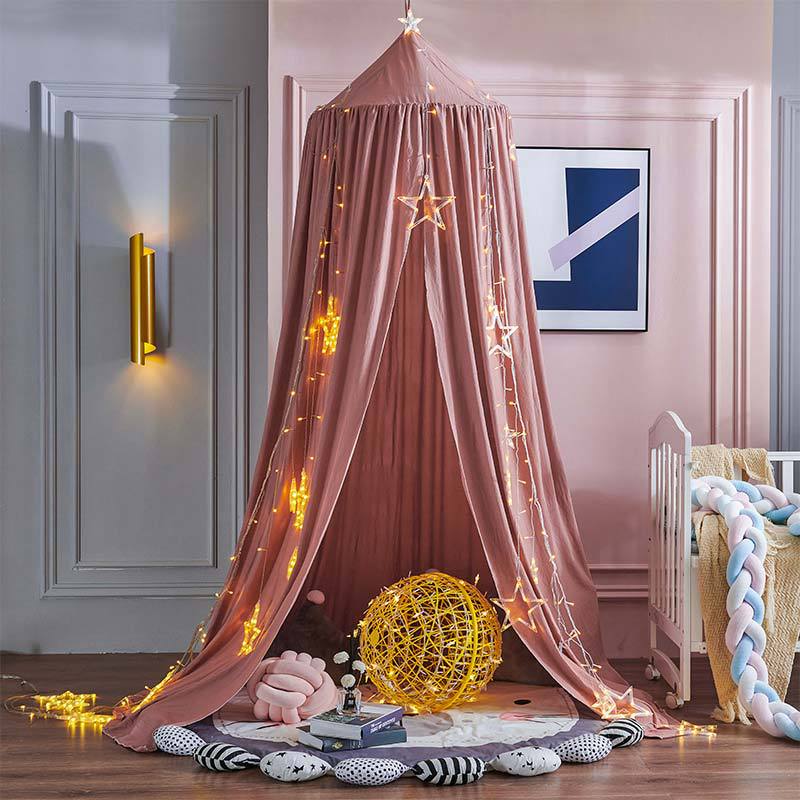 Kids Blackout Bed Canopy with Breathable Light Blocking Fabric