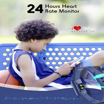 Kids Fitness Smartwatch with Activity Tracker and Heart Rate Monitor