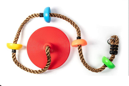 Kids Tree Swing with Climbing Rope and Platforms