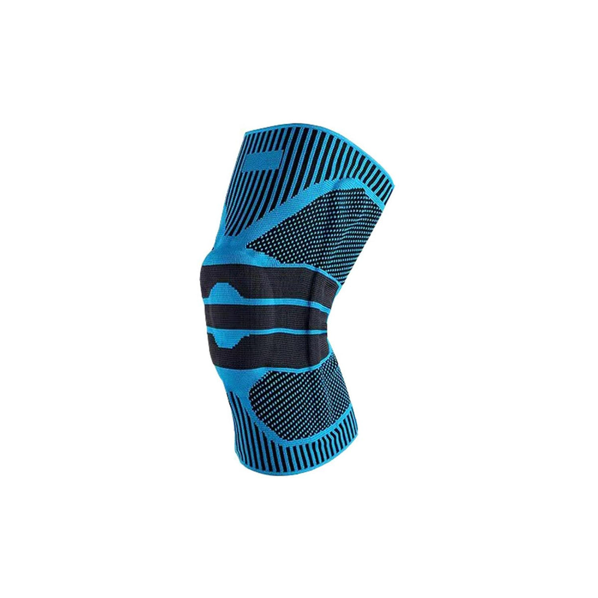 Knee Support Brace with Spring Stabilizers and Silicone Pads