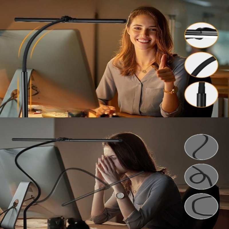 LED Architect Desk Lamp with Adjustable Brightness and Color Modes