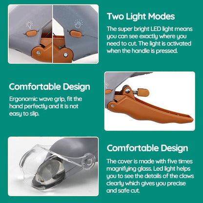 LED Dog Nail Clipper with Quick Safety Sensor