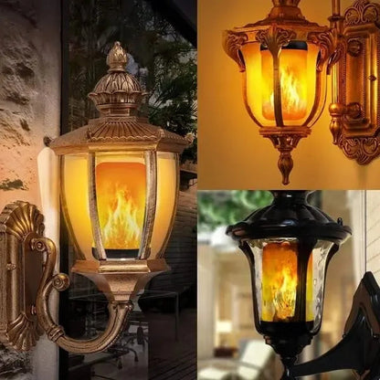 LED Flame Effect Light Bulb E26 E27 Warm Orange Glow