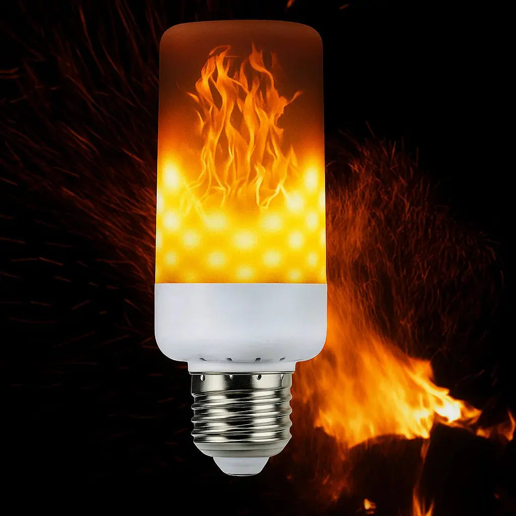 LED Flame Effect Light Bulb E26 E27 Warm Orange Glow