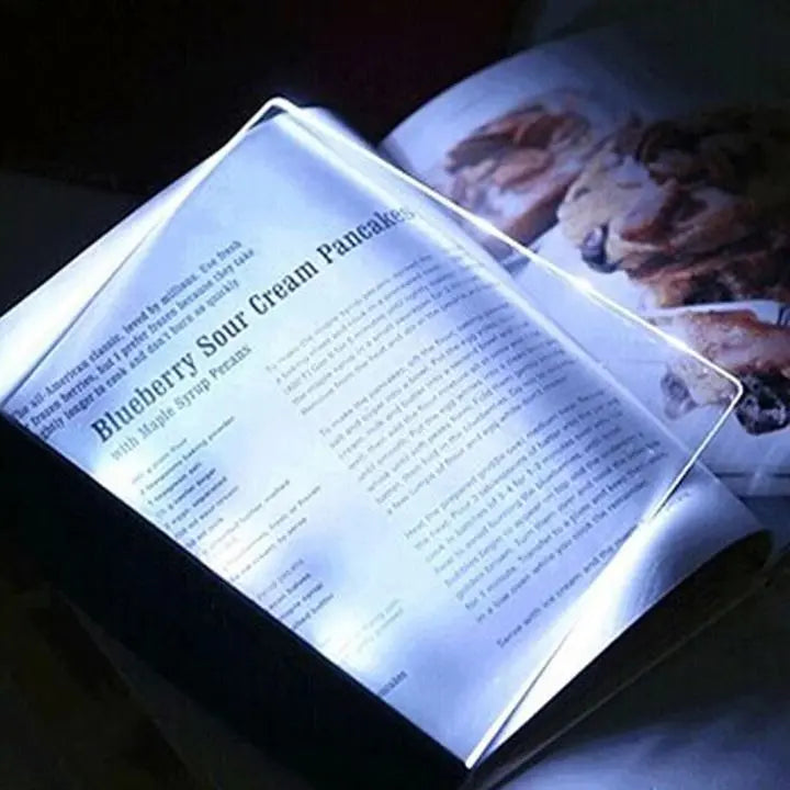 LED Flat Panel Reading Light Bookmark Lamp with Dual Brightness
