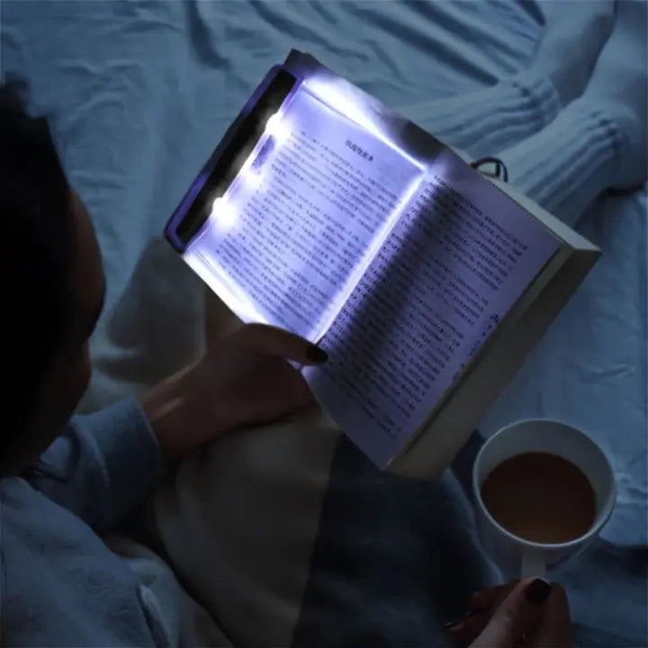 LED Flat Panel Reading Light Bookmark Lamp with Dual Brightness