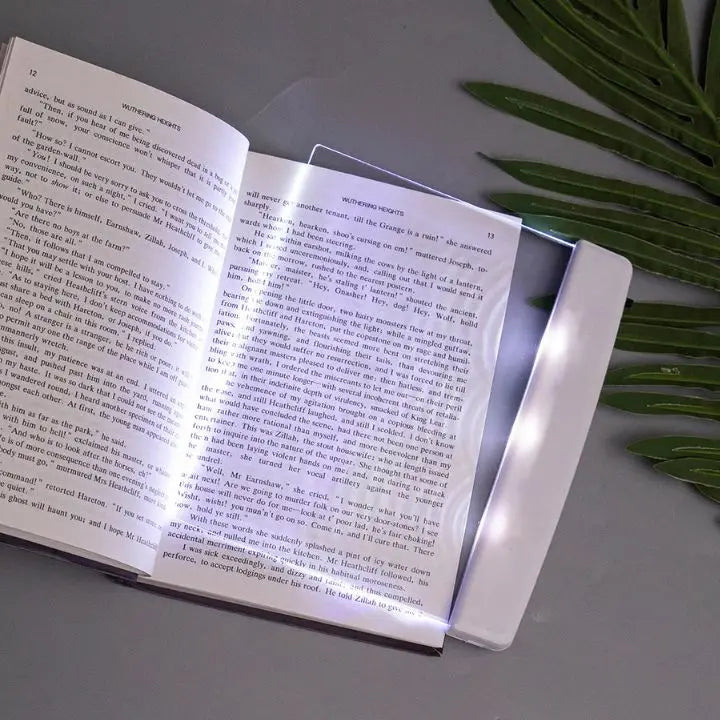 LED Flat Panel Reading Light Bookmark Lamp with Dual Brightness
