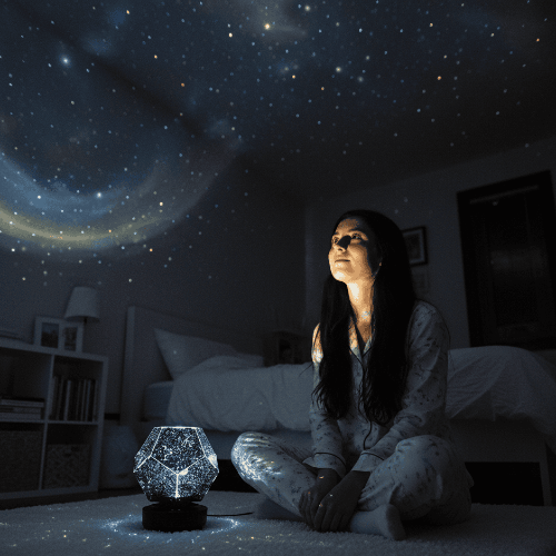 LED Galaxy Star Projector Night Light