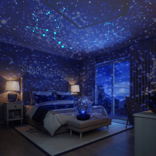 LED Galaxy Star Projector Night Light