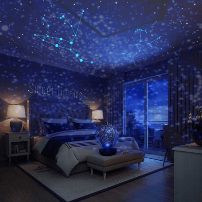 LED Galaxy Star Projector Night Light