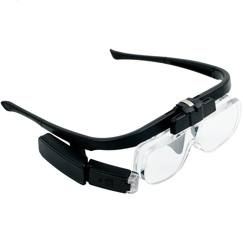 LED Magnifying Glasses with Adjustable Light and Interchangeable Lenses