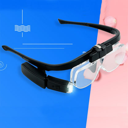 LED Magnifying Glasses with Adjustable Light and Interchangeable Lenses