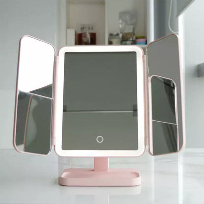 LED Makeup Mirror with 3 Light Modes and Dual Magnification