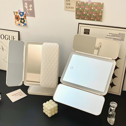 LED Makeup Mirror with 3 Light Modes and Dual Magnification