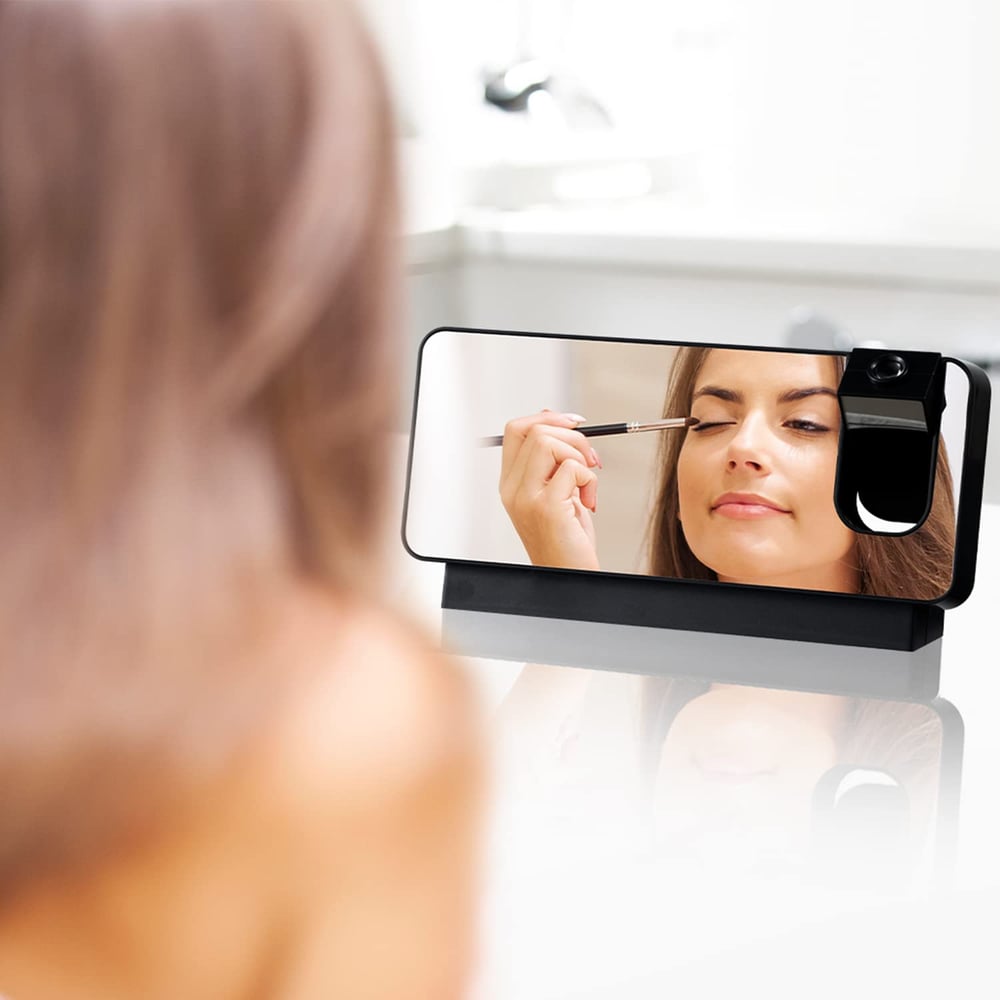 LED Projection Alarm Clock with Mirror Display